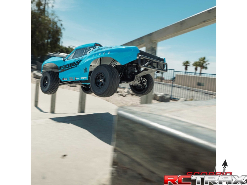 Arrma Fury Mega 550 2WD 1:10 Smart RTR niebieski