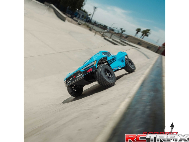 Arrma Fury Mega 550 2WD 1:10 Smart RTR niebieski
