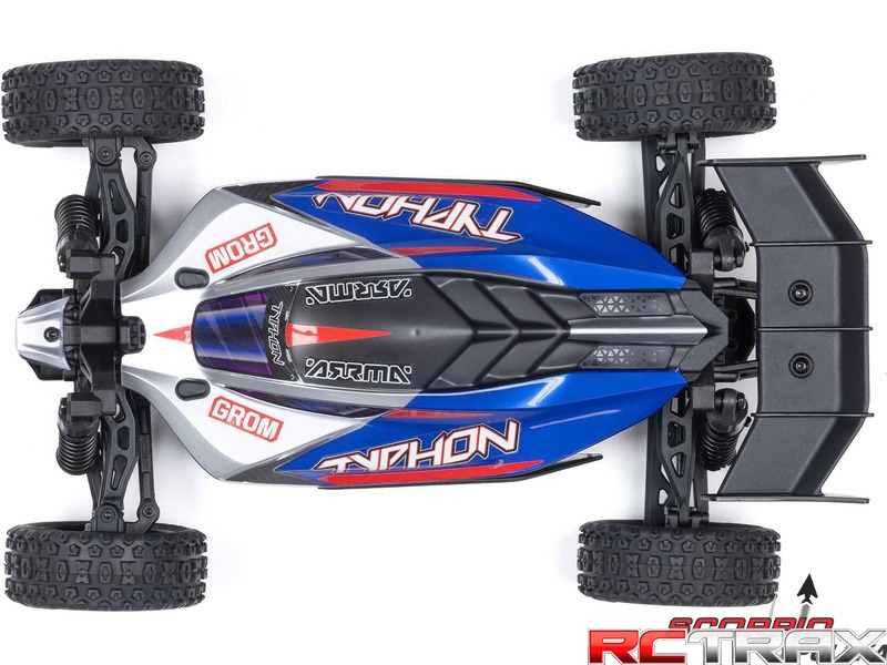 Arrma Typhon Grom 1:18 4WD Smart RTR czerwony/biały