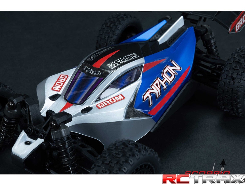 Arrma Typhon Grom 1:18 4WD Smart RTR czerwony/biały