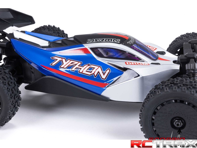 Arrma Typhon Grom 1:18 4WD Smart RTR niebieski/srebrny
