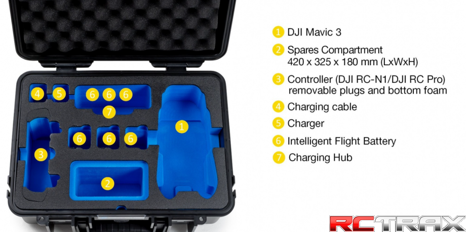 B&W Case type 4000 for DJI Mavic 3 / Mavic 3 Cine yellow