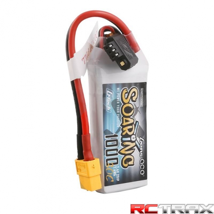 1000mAh 7,4V 30C Gens Ace G-Tech Soaring 2S1P XT60