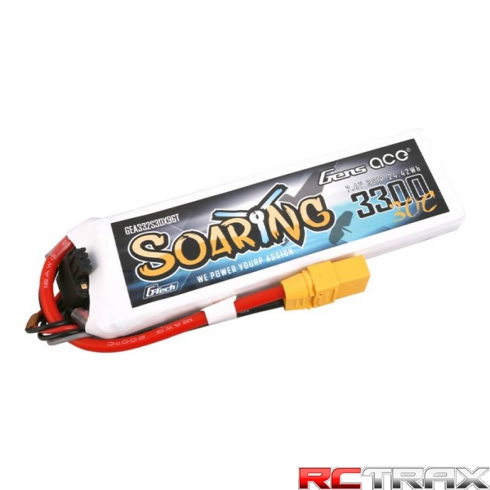 3300mAh 7,4V 30C Gens Ace G-Tech Soaring 2S1P XT90