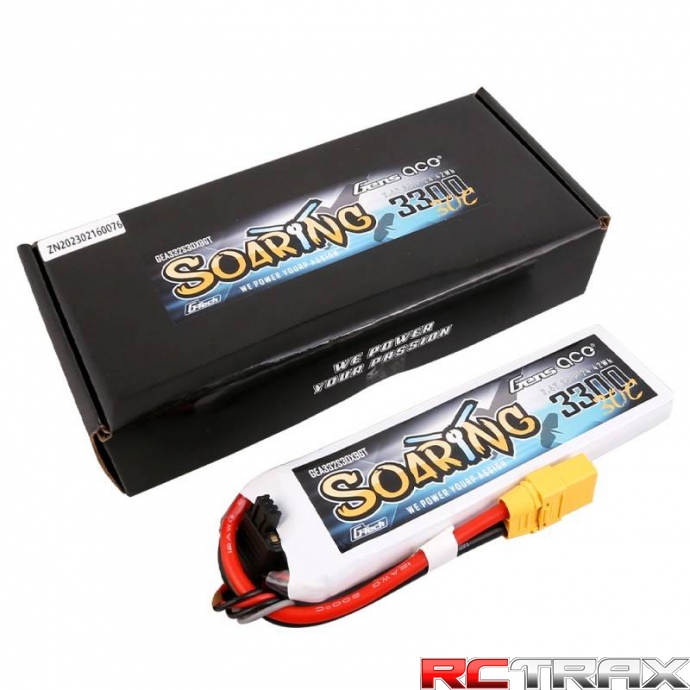 3300mAh 7,4V 30C Gens Ace G-Tech Soaring 2S1P XT90