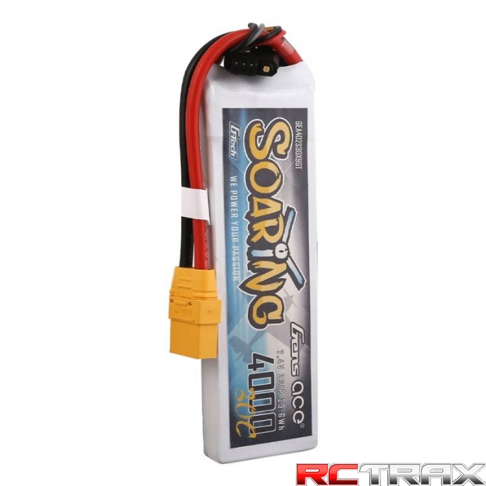 4000mAh 7,4V 30C Gens Ace G-Tech Soaring 2S1P XT90