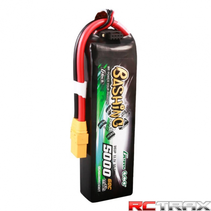 5000mAh 11.1V 60C GensAce 3S1P z wtyczką XT90