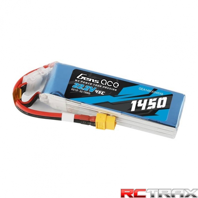 Battery Gens Ace 1450mAh 22.2V 45C 6S1P