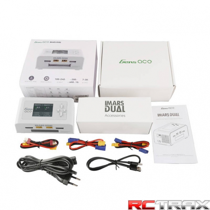 Charger GensAce IMARS Dual Channel AC200W/DC300Wx2