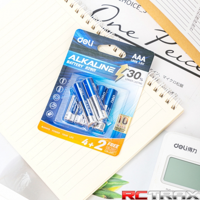 Deli Alkaline batteries AAA LR03 4+2pcs