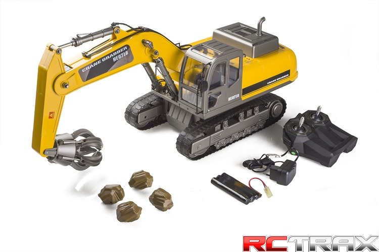 Dźwig Gąsienicowy zdalnie sterowany Hobby Engine skala 1:12 Premium z chwytakiem 