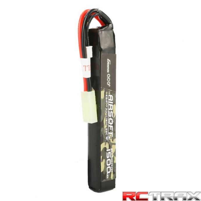 Gens ace 25C 1500mAh 2S1P 7.4V Airsoft Gun Lipo Battery with mini Tamiya Plug