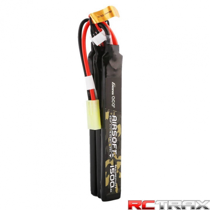 Gens ace 25C 1500mAh 3S1P 11.1V Nunchuck 3X Airsoft Gun Lipo Battery with mini Tamiya Plug