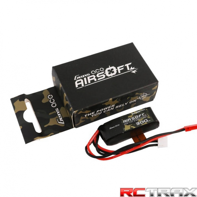 Gens ace 25C 3000mAh 2S2P 7.4V Saddle Airsoft Gun Lipo Battery with Mini Deans(T) Plug