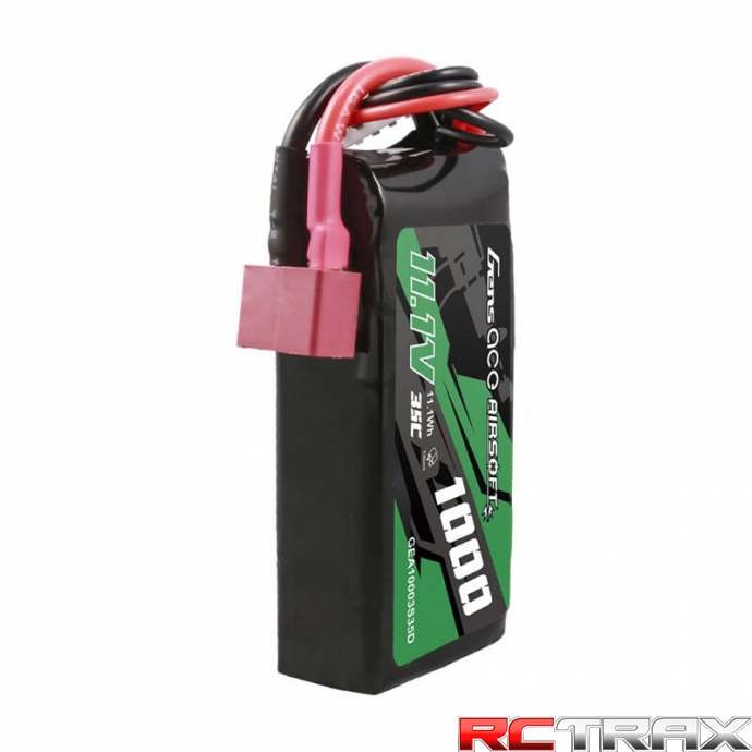 Gens ace 35C 1000mAh 3S1P 11.1V Airsoft Gun Lipo Battery with T Plug