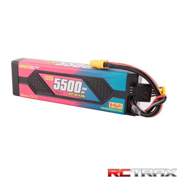 Gens ace Advanced 5500mAh 7.6V 100C 2S1P HardCase Lipo Battery Pack with XT60