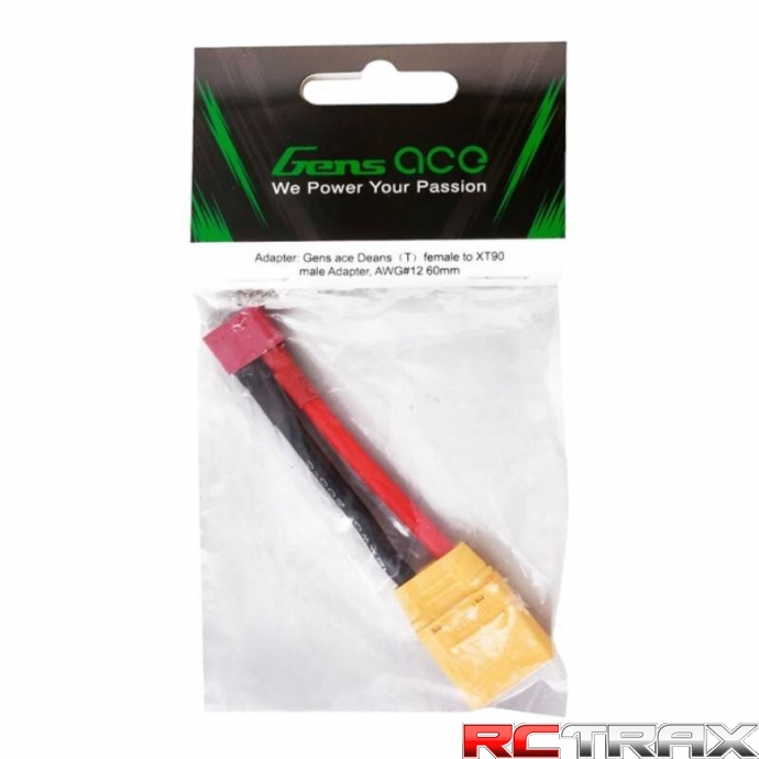 Gens ace Deans?T?female to XT90 male Adapter, AWG#12 60mm