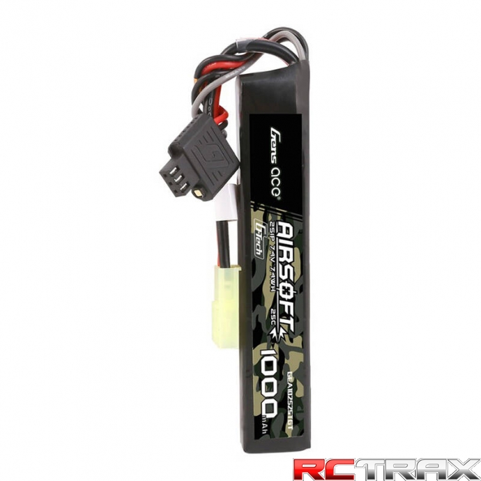 Gens ace G-Tech 25C   1000mAh 2S1P 7.4V Airsoft Gun Lipo Battery with mini Tamiya Plug