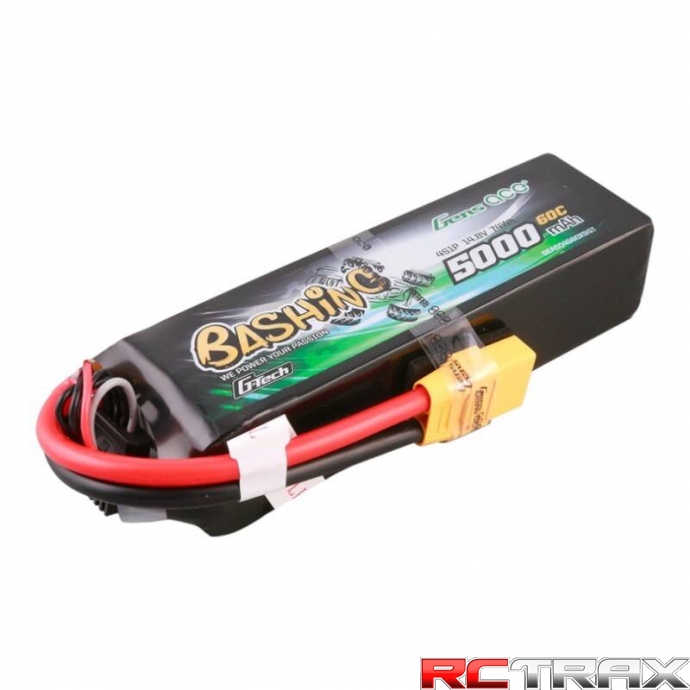 Gens ace G-Tech 5000mAh 14.8V 4S1P 60C Lipo Battery Pack with XT90 Plug-Bashing Series
