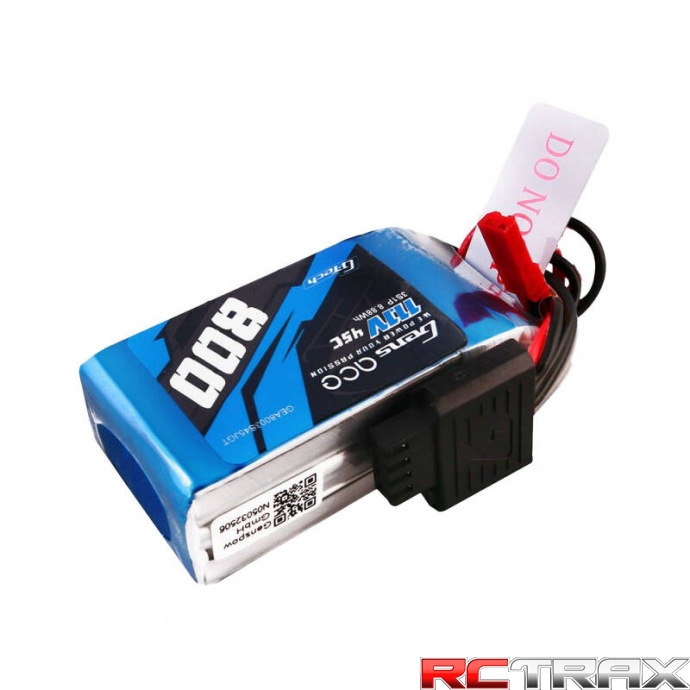 Gens ace G-Tech 800mAh 11.1V 45C 3S1P LIPO BATTERY PACK JST