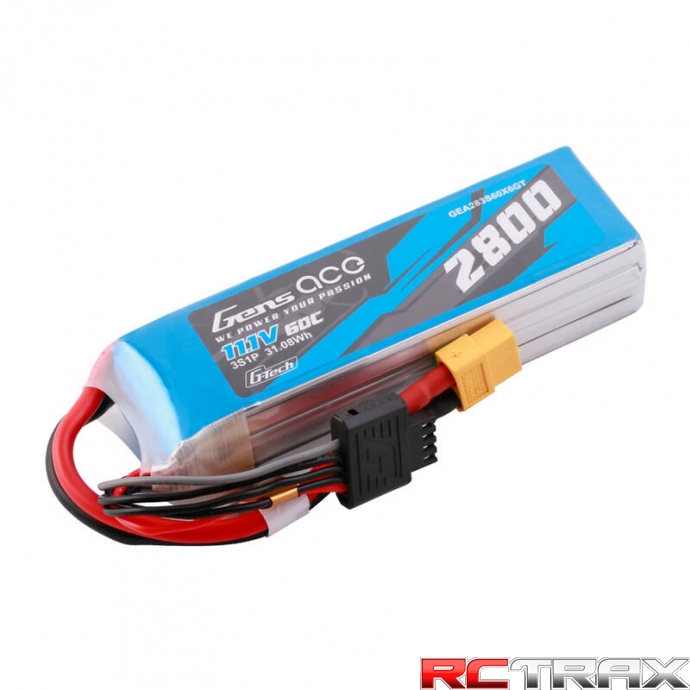 Gens ace G-Tech Soaring 2800mAh 11.1V 60C 3S1P LiPo XT60