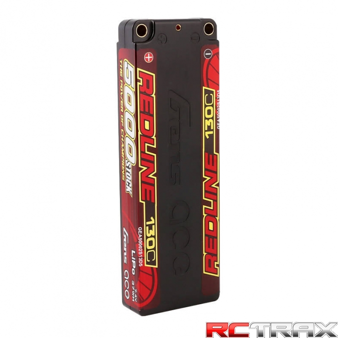 Gens ace Redline Series 5000mAh 7.4V 130C 2S1P HardCase 56# HV Lipo Battery
