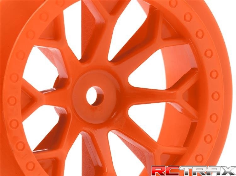 HPI 120134 8-SHOT SC WHEEL (ORANGE/2PCS)