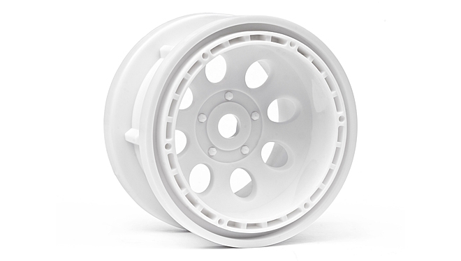 HPI 3211 ROCK 8 BEAD LOCK WHEEL WHITE (55x36mm/2pcs)