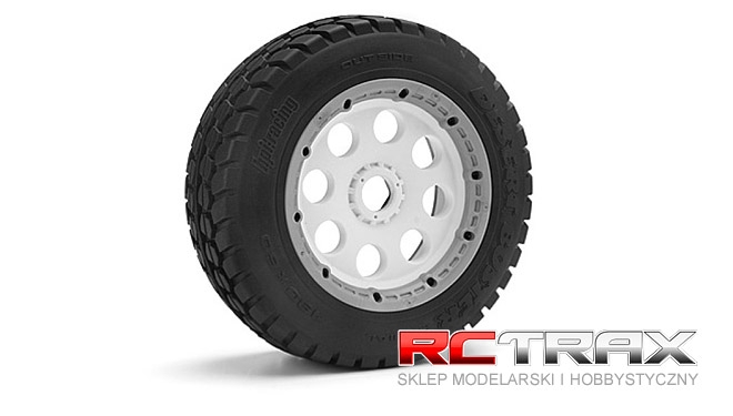 HPI 3330 OUTLAW WHEEL WHITE (120x60mm/-4mm OFFSET/2pcs)