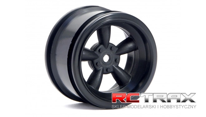 HPI 3821 VINTAGE 5 SPOKE WHEEL 31MM (WIDE) BLACK (6MM OFFSET)