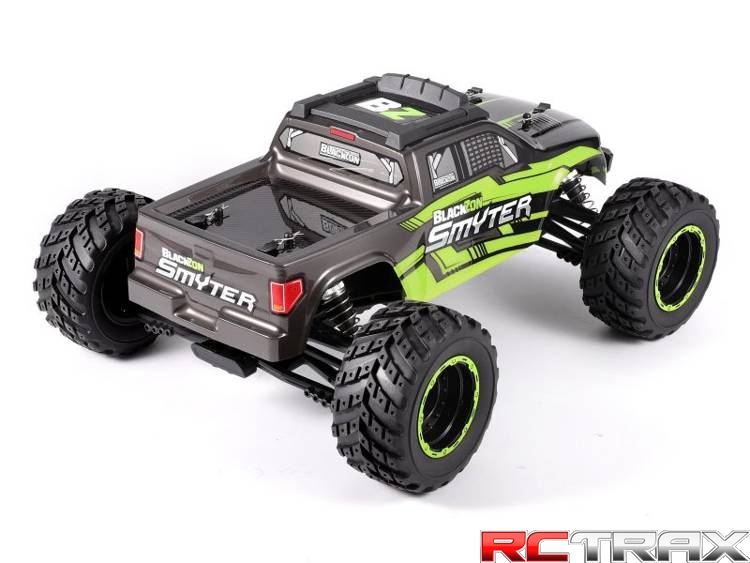 BlackZon Smyter MT 1/12 4WD Electric Monster Truck - Green  + oświetlenie LED