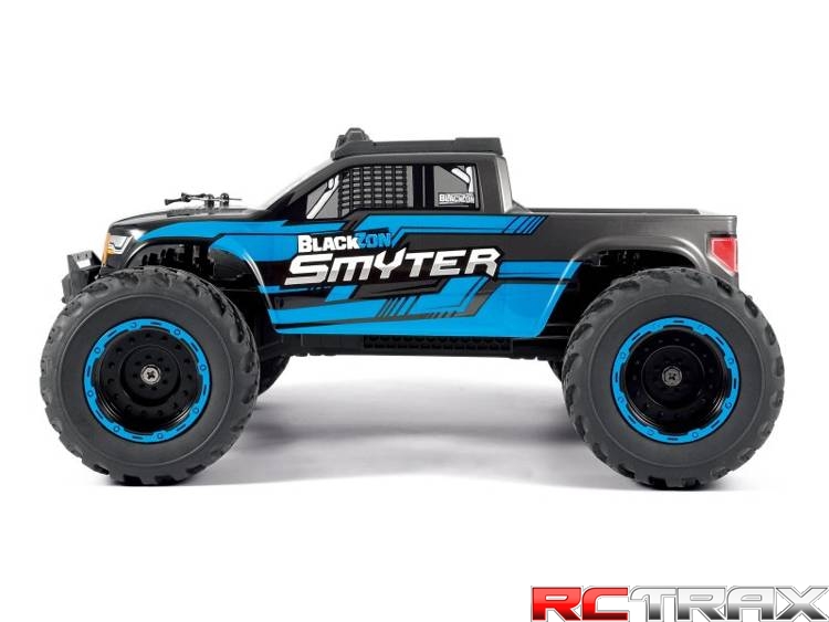 BlackZon Smyter MT 1/12 4WD Electric Monster Truck - Blue + oświetlenie LED