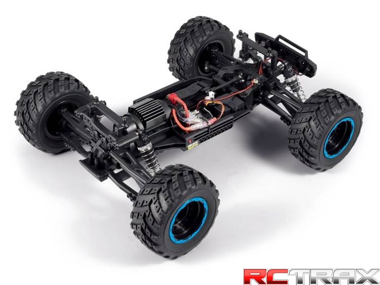 BlackZon Smyter MT 1/12 4WD Electric Monster Truck - Blue + oświetlenie LED