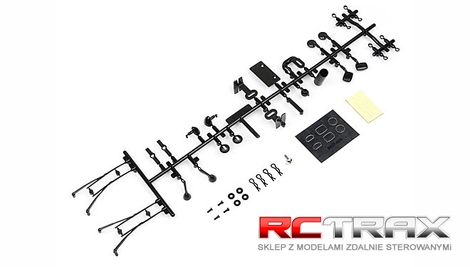 HPI 85529 BODY ACCESSORIES SET (BLACK)