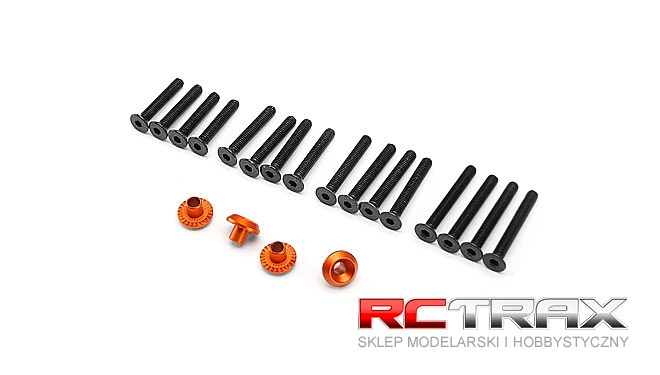 HPI 86986 WHEEL WASHER (ORANGE/4pcs)