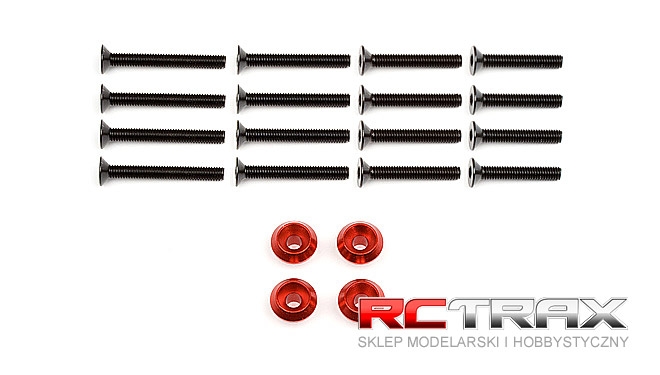 WHEEL WASHER (RED/4pcs)