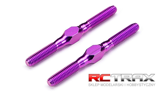 TITANIUM TURNBUCKLE M3x34mm (2pcs/PURPLE)