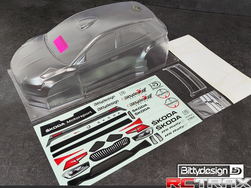 Karoseria do malowania ŠKODA Fabia RS Rally 2 1/10 WRC 190mm 1,2 mm twarda