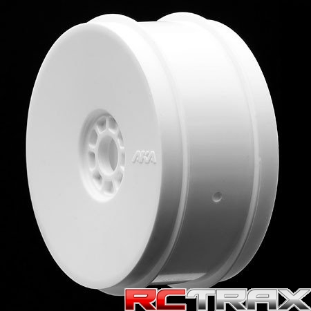 Koła AKA 1:8 Buggy DOUBLE DOWN (Soft) Evo Wheel Pre-Mounted - białe (2 szt.)