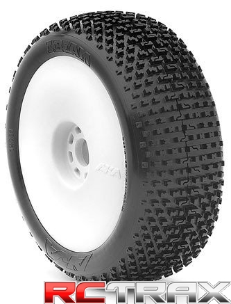 Koła AKA Buggy I-Beam (Soft - Long Wear) Evo 1:8 - białe (2 szt.)