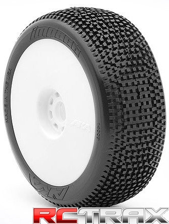 Koła AKA Buggy Impact (Soft - Long Wear) Evo 1:8 - białe (2 szt.)