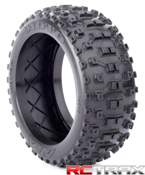 Koła AKA Buggy MOTO (Soft) Evo Wheel Pre-Mounted White- białe (2 szt.)