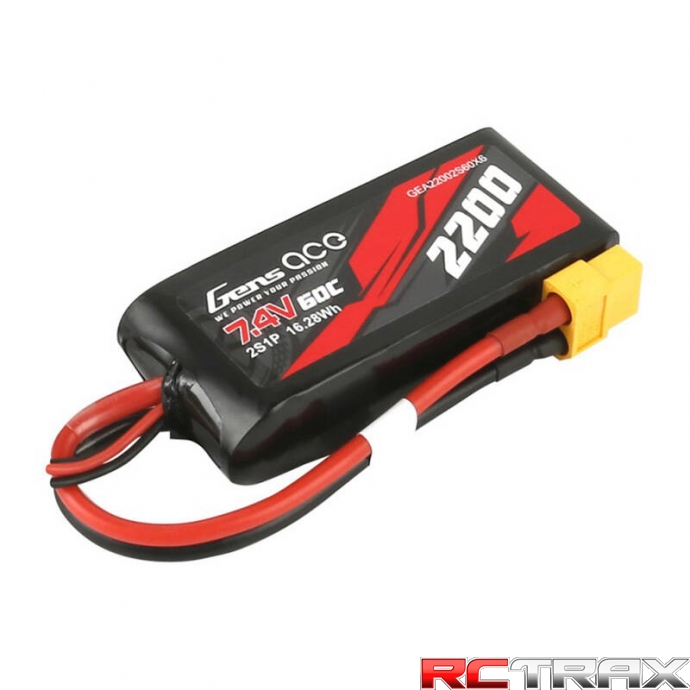 2200mAh 7.4V 2S1P 60C Li-Po GENS ACE