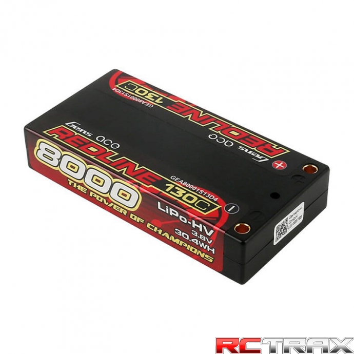 8000mAh 3.8V 1S2P 130C Li-Po GENS ACE