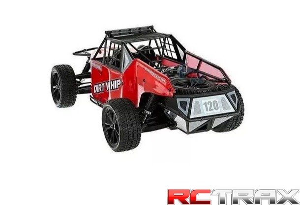 Model HiMoto Dirt Whip 1:10 4WD RTR bezszczotkowy (E10DBL) czerwony