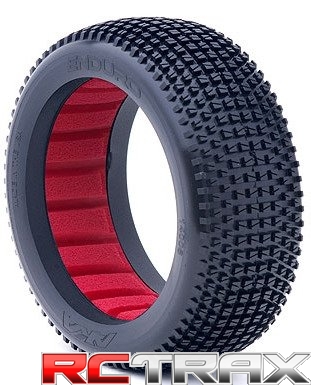 Opony AKA Buggy Enduro (Soft) 1:8 - czerwone wkładki (2 szt.)