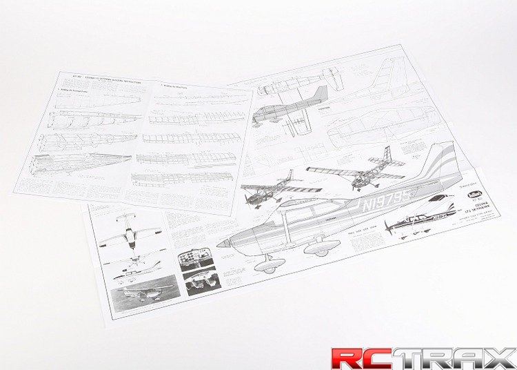 Samolot z balsy Guillow's Cessna Skyhawk rozpiętość 914mm