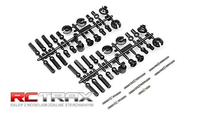 HPI TITANIUM TURNBUCKLE SET (SILVER/CYBER 10B)
