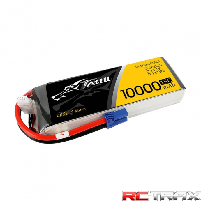 Tattu 11.1V 15C 3S 10000mAh Lipo Battery Pack