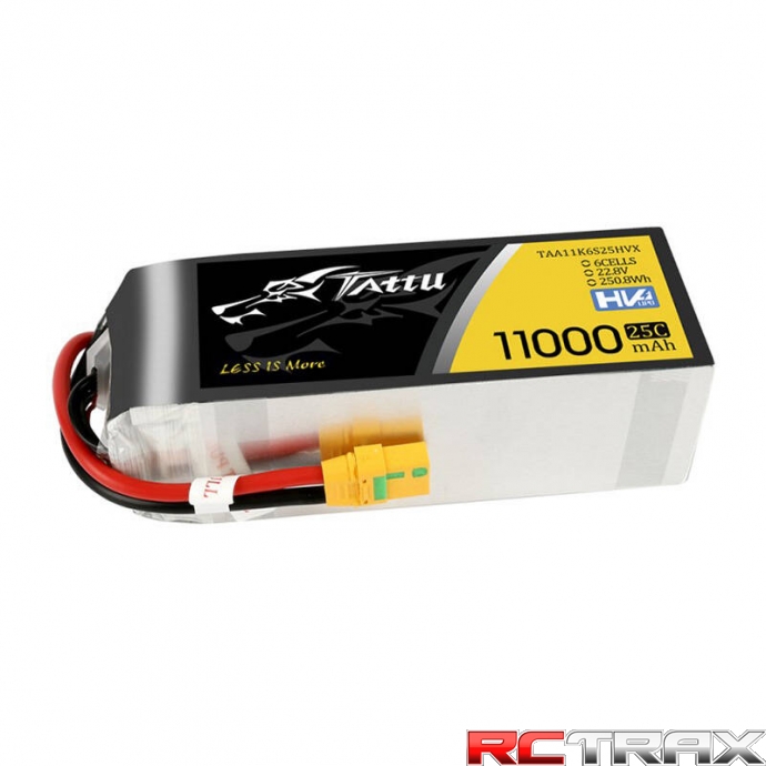 Tattu 11000MAH 22.8V HV 25C 6S1P Lipo Battery Pack with XT90-S(anti-spark) Plug